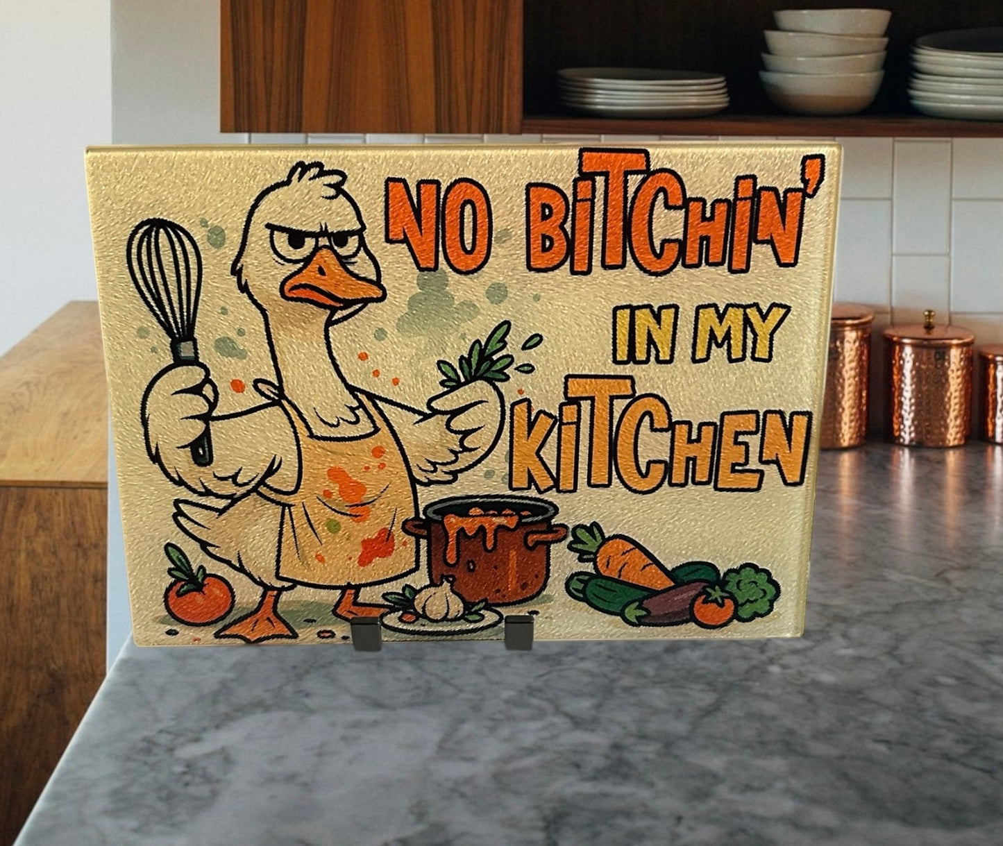 No bitchin in my kitchen 8x11 cutting board