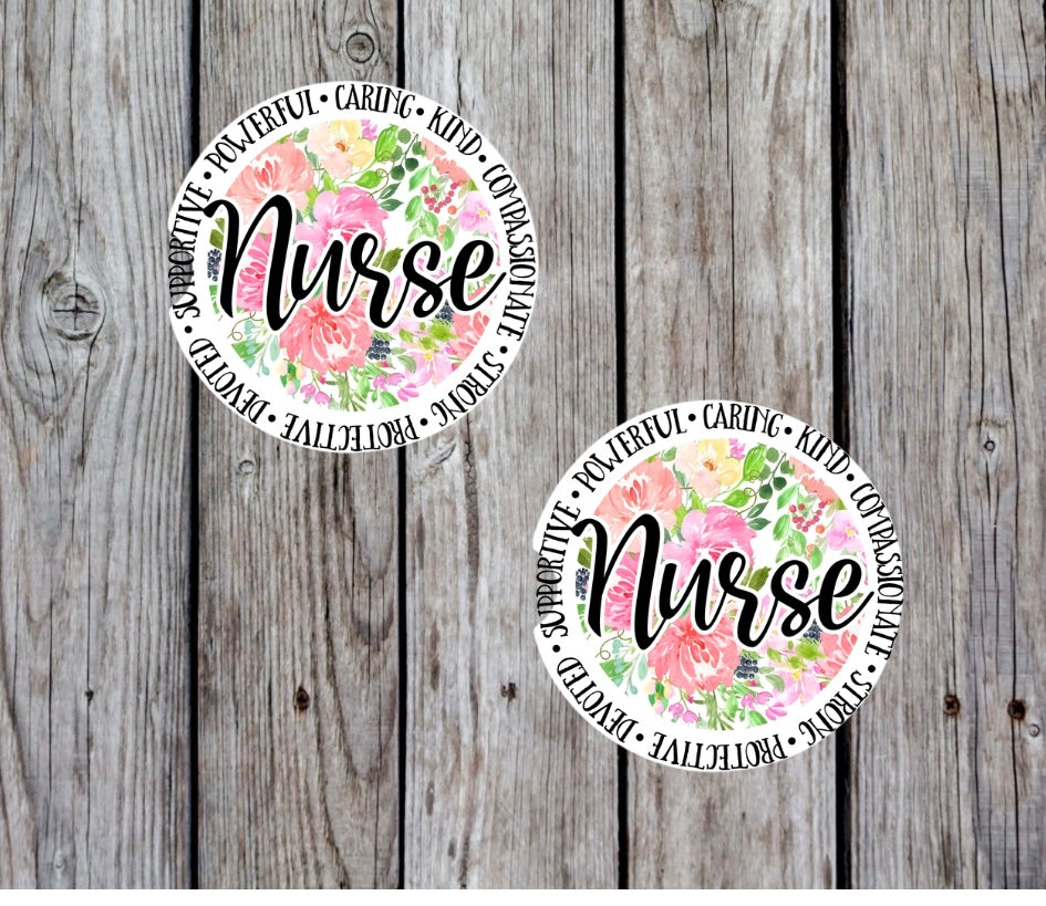 Nurse affirmation car coasters (2)