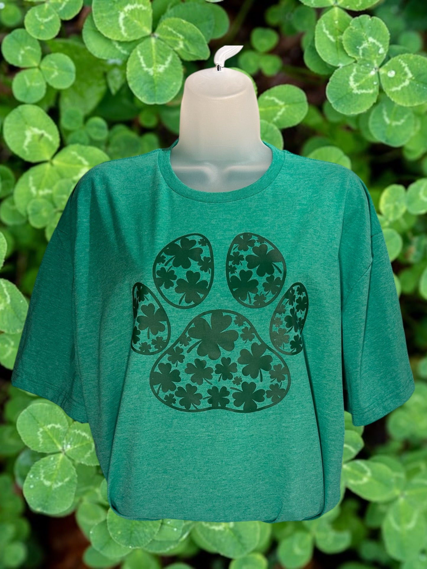 Clover paw print shirt
