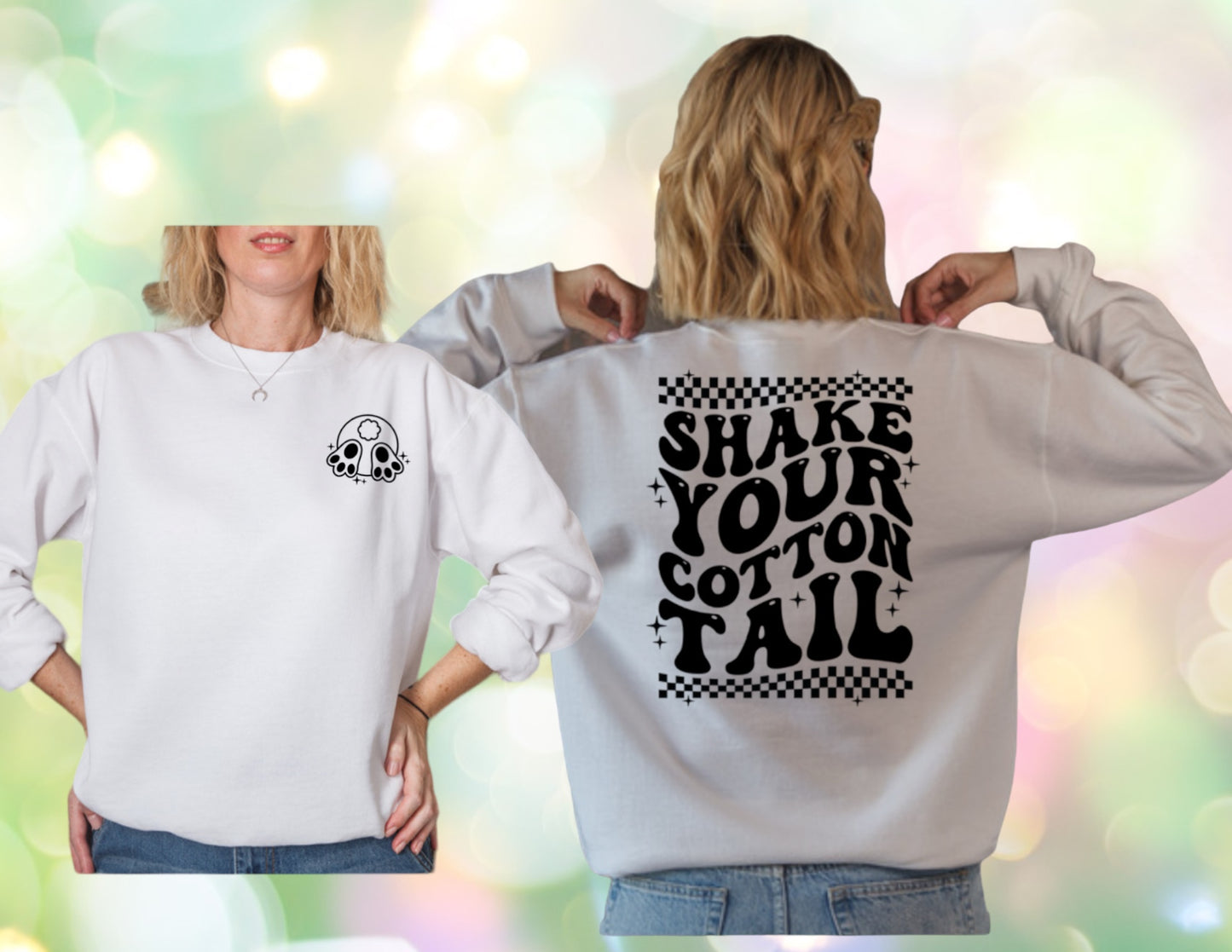 Shake your cotton tail crewneck