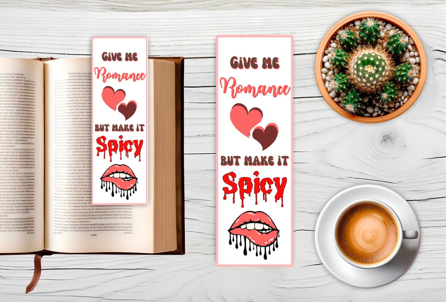 Give me romance but make it spicy book mark