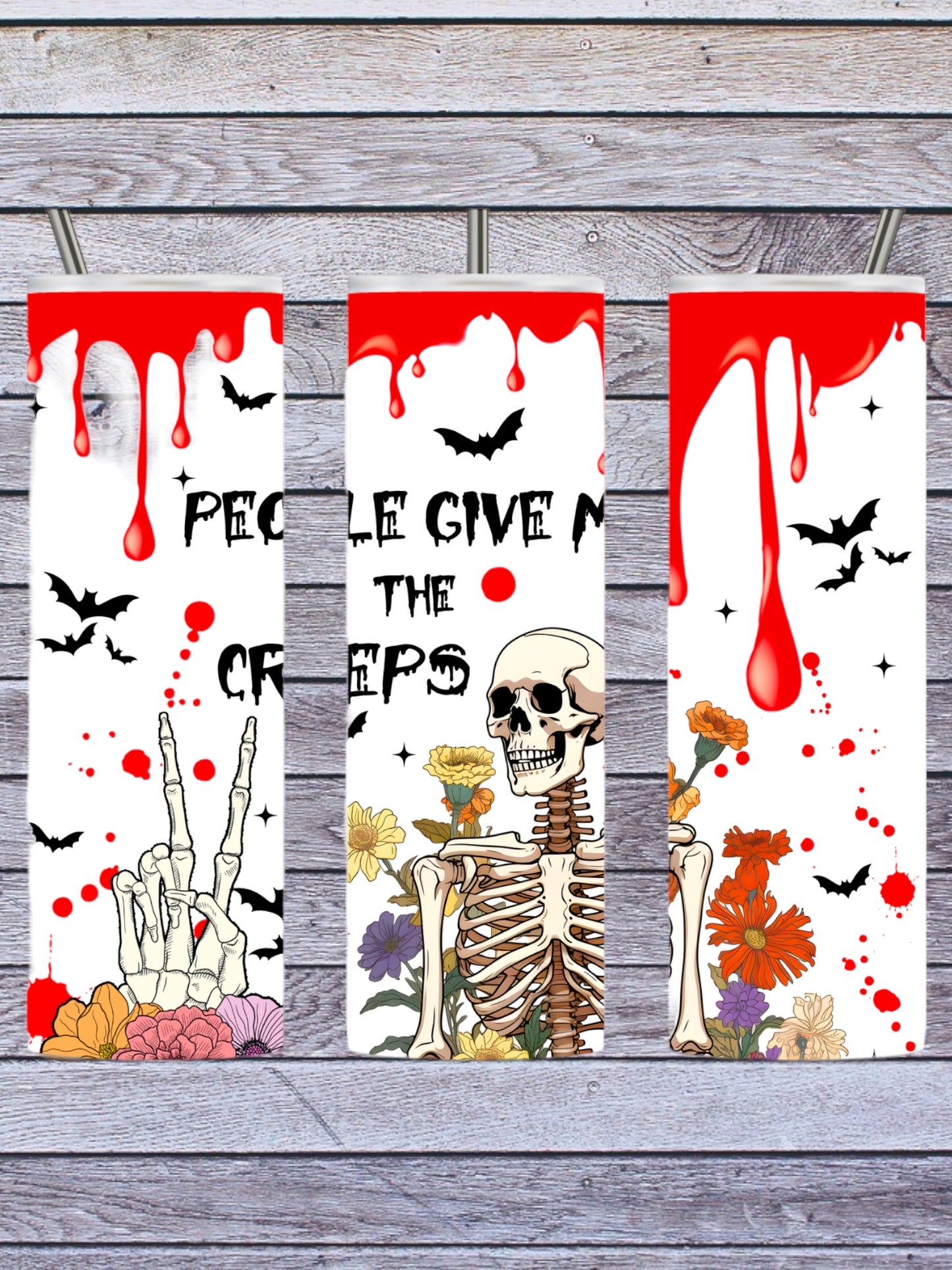 People give me the creeps 20oz tumbler