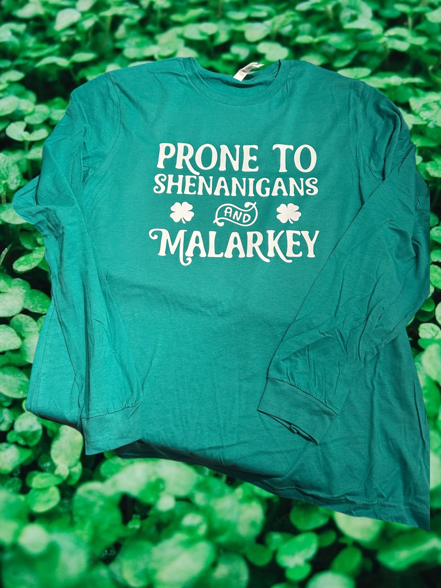Prone to shenanigans and malarkey tshirt