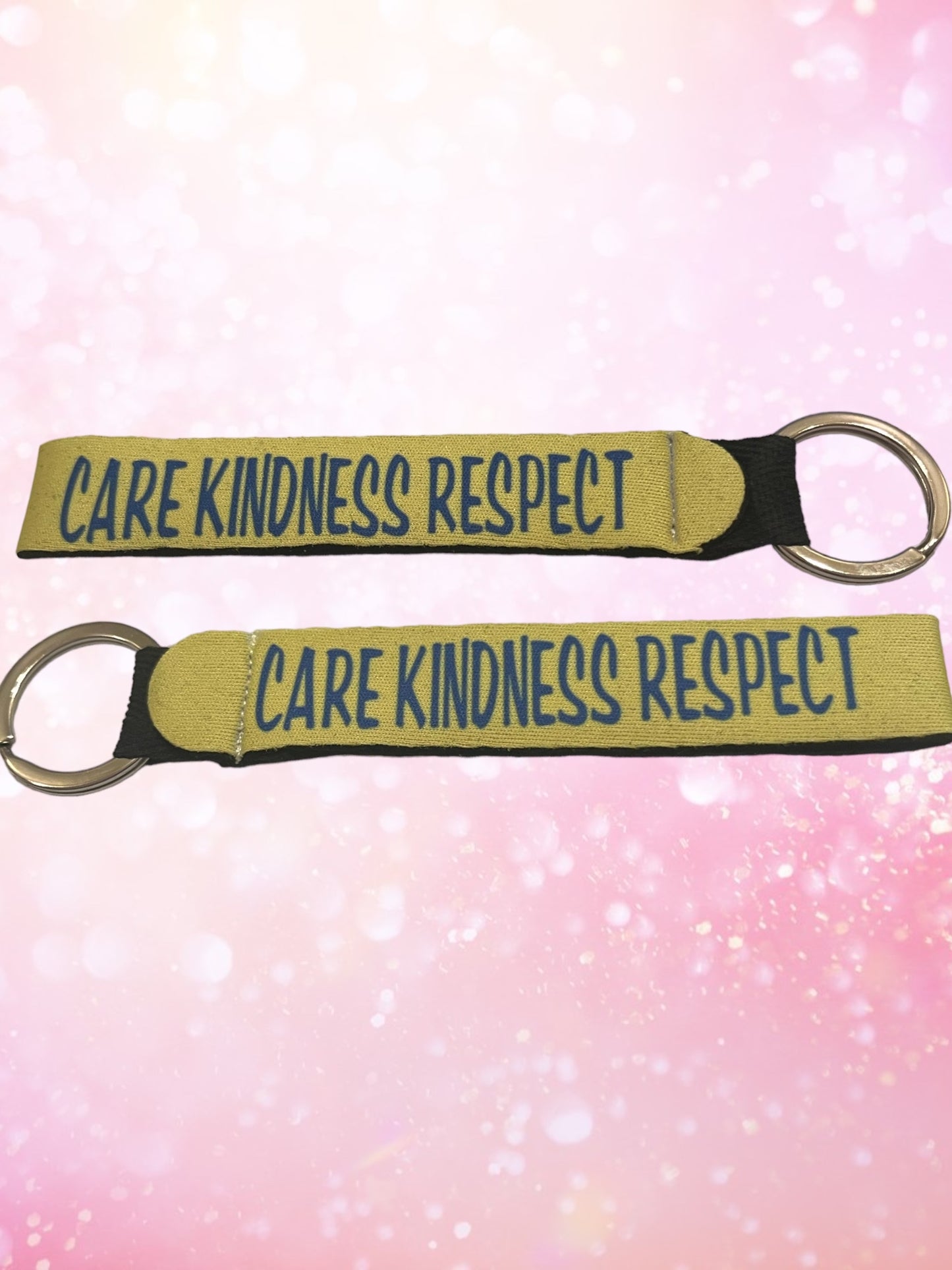 Care kindness respect wristlet