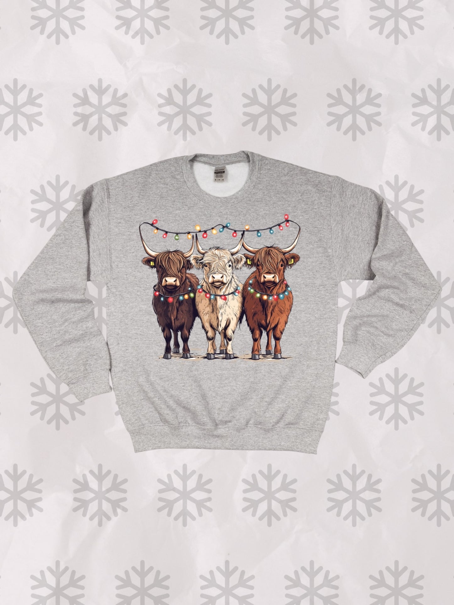 Christmas highland crewneck