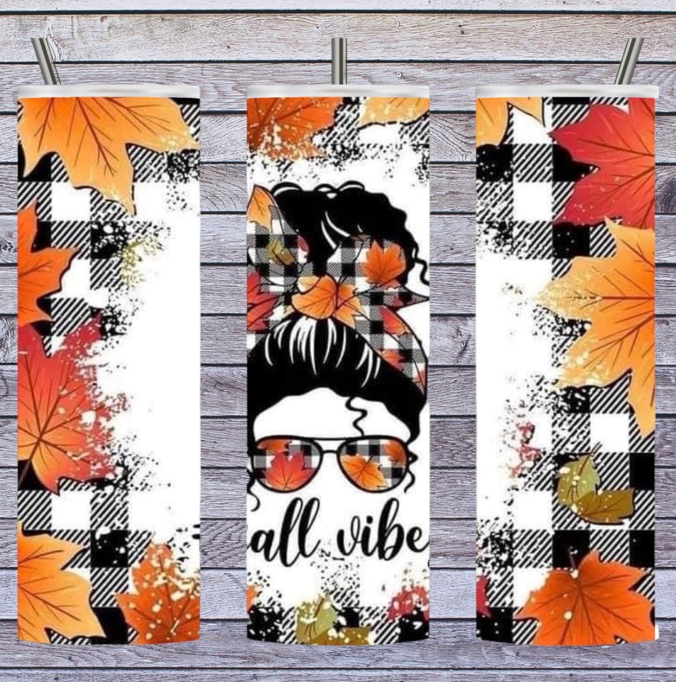 Fall vibes 20oz tumbler