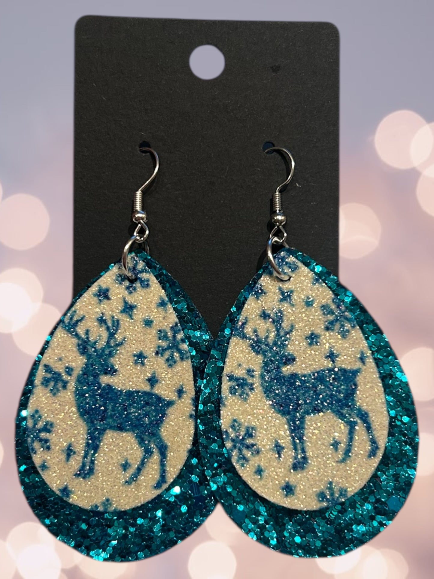 Deer faux earrings