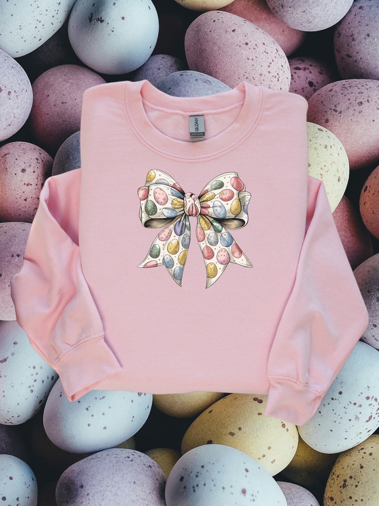 Easter egg bow tshirt