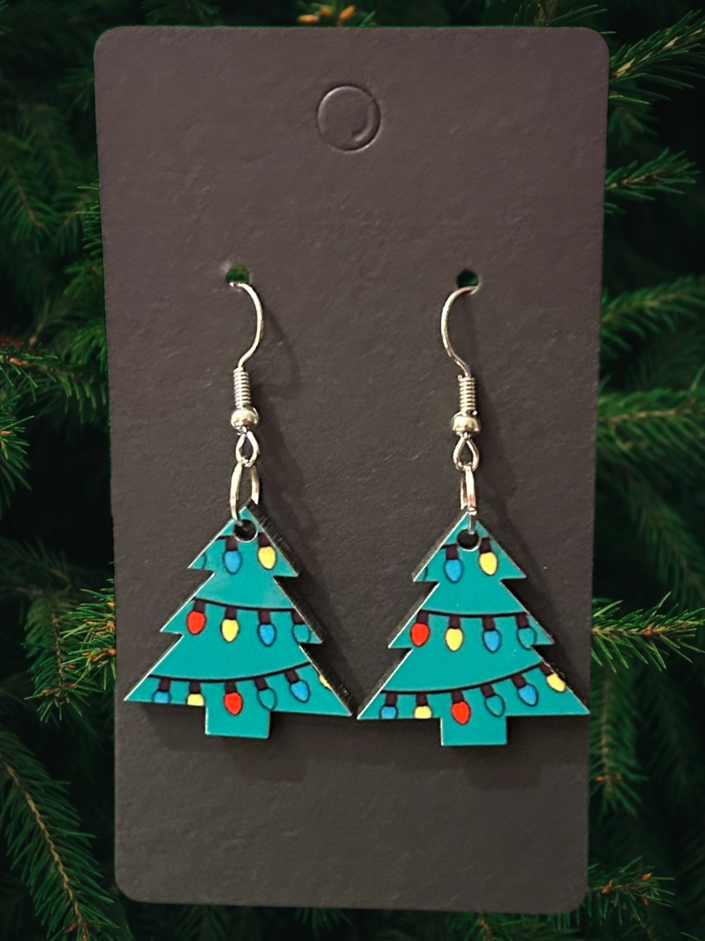Christmas tree earrings