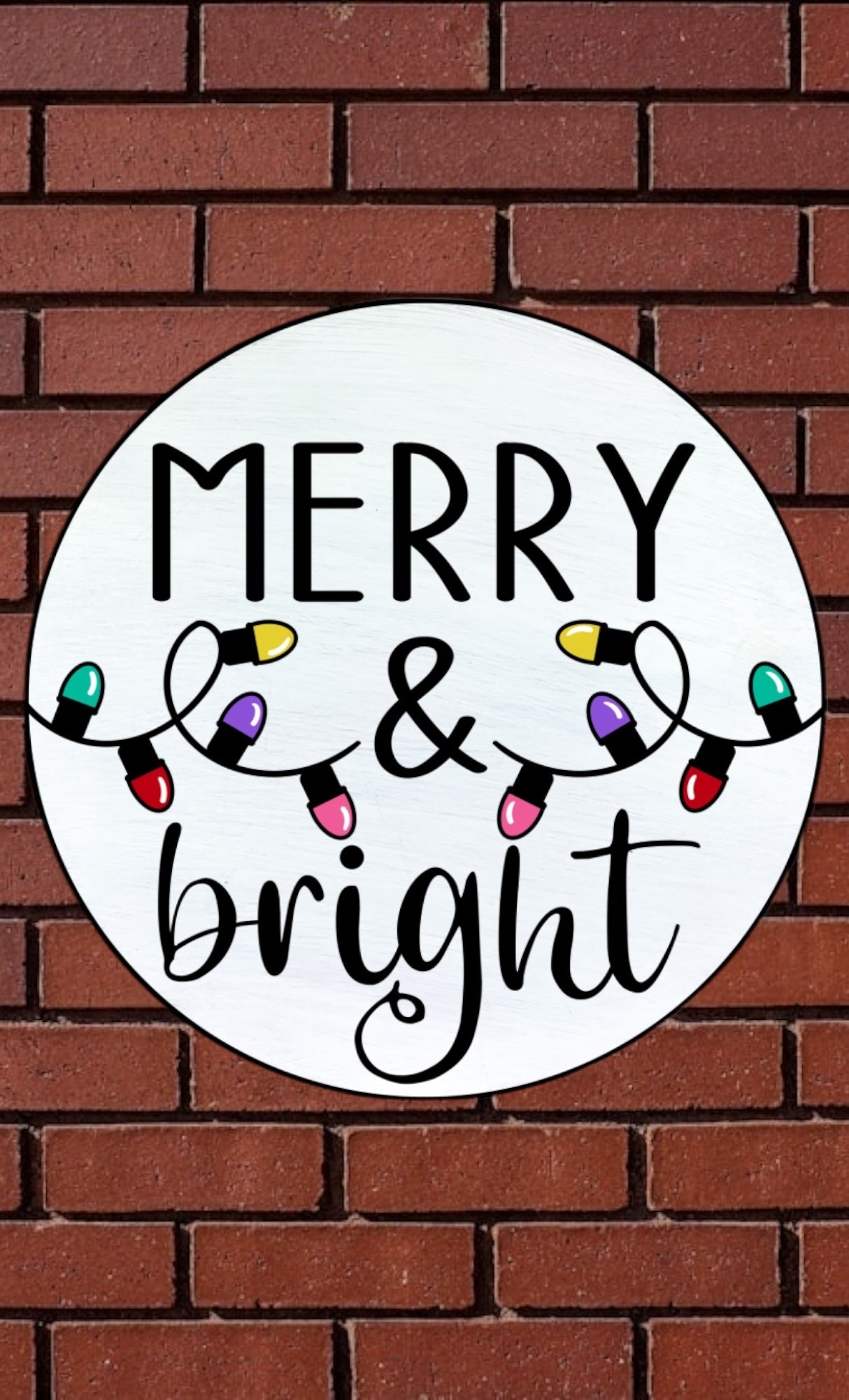Merry & bright 10in round
