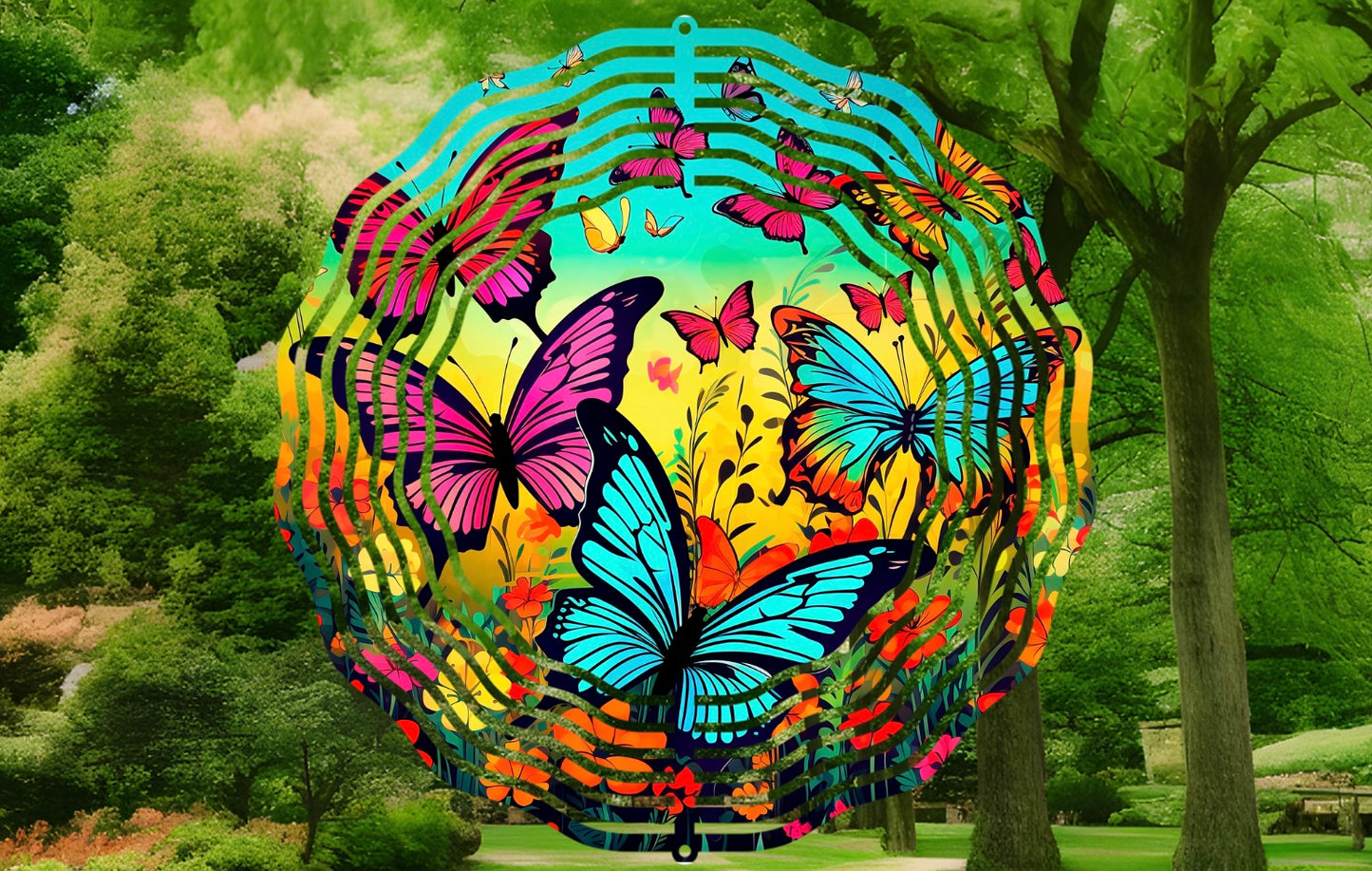 Butterflies wind spinner