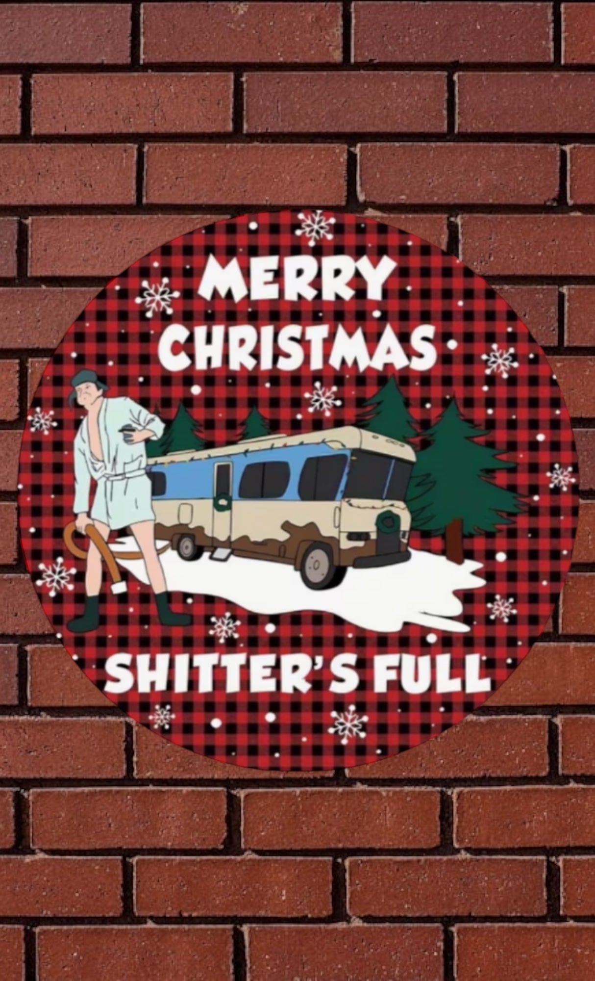 Merry Christmas 10in round