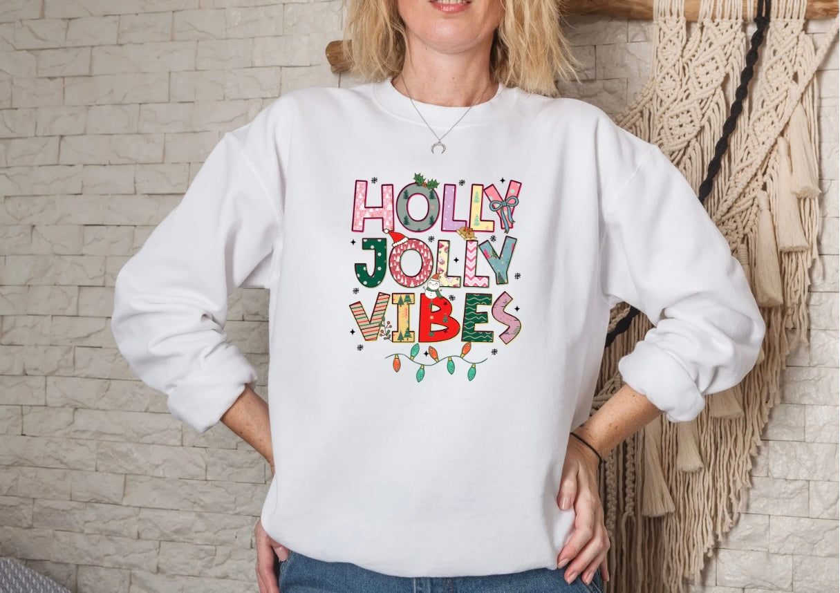 Holly jolly vibes crewneck