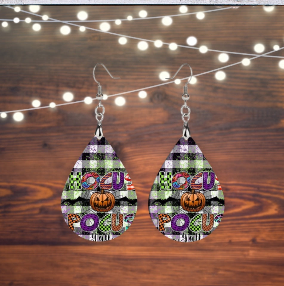 Hocus Pocus y’all teardrop earrings