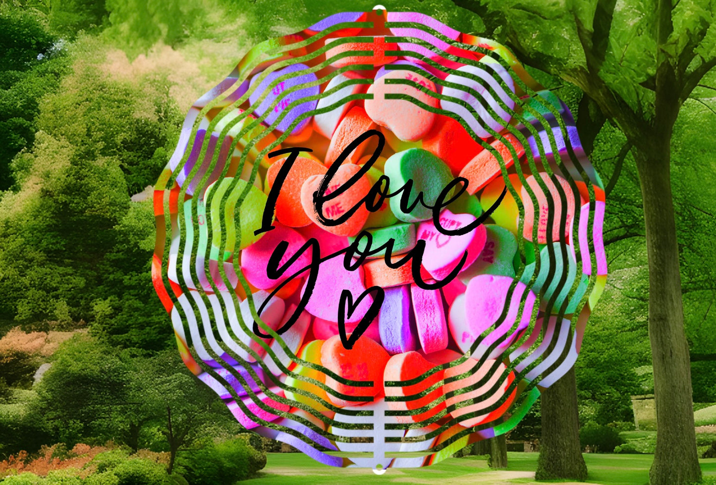 I love you 8inch wind spinner