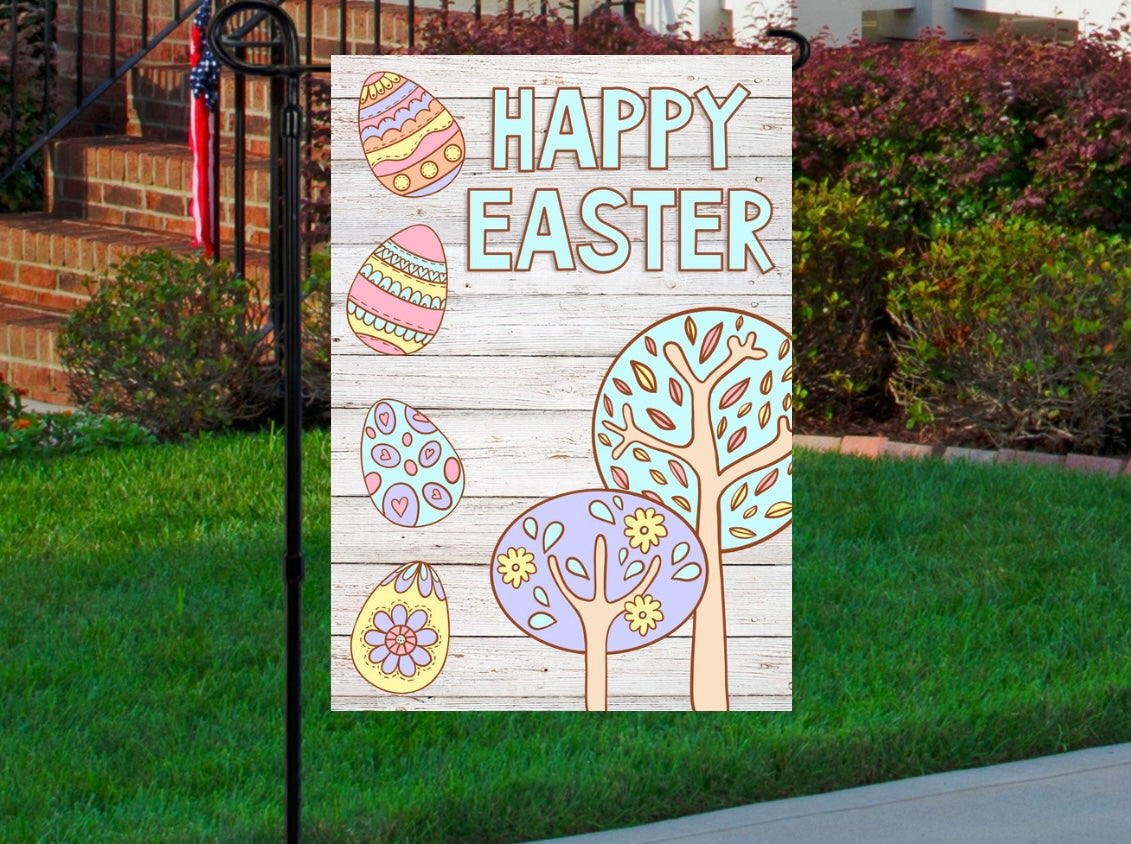 Happy Easter 12x18 garden flag