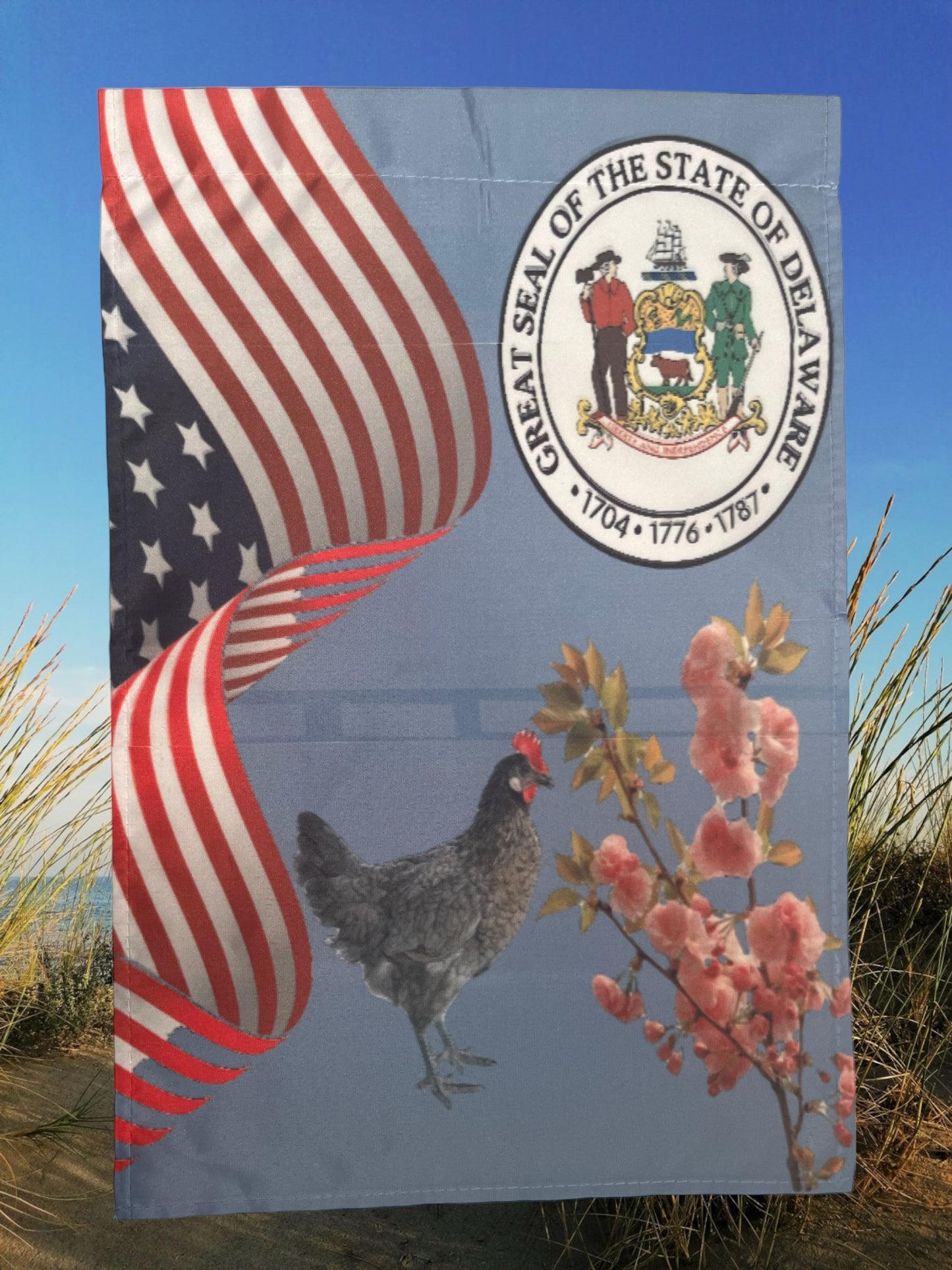 Delaware 12x18 garden flag