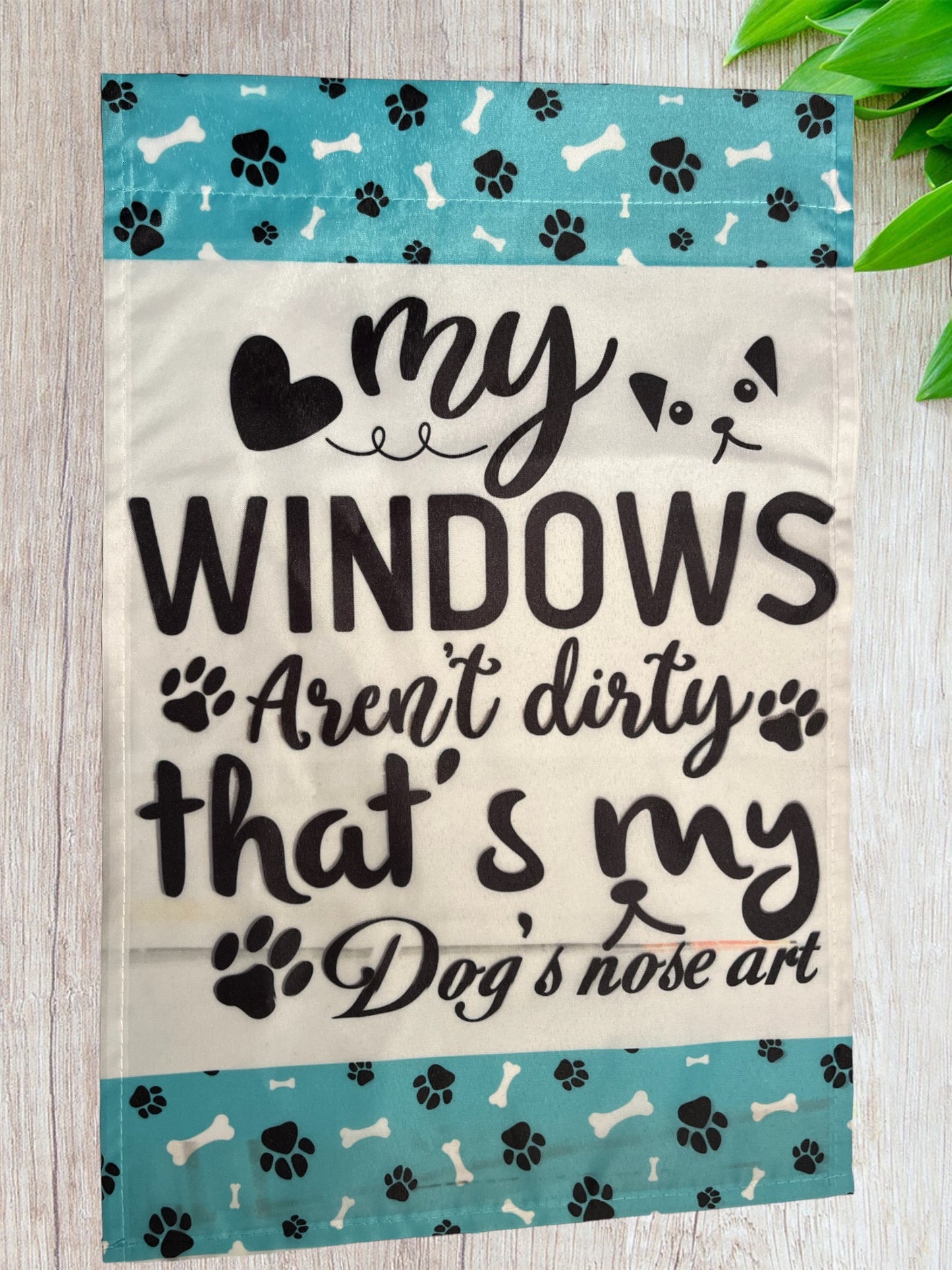 Dogs nose art 12x18 garden flag