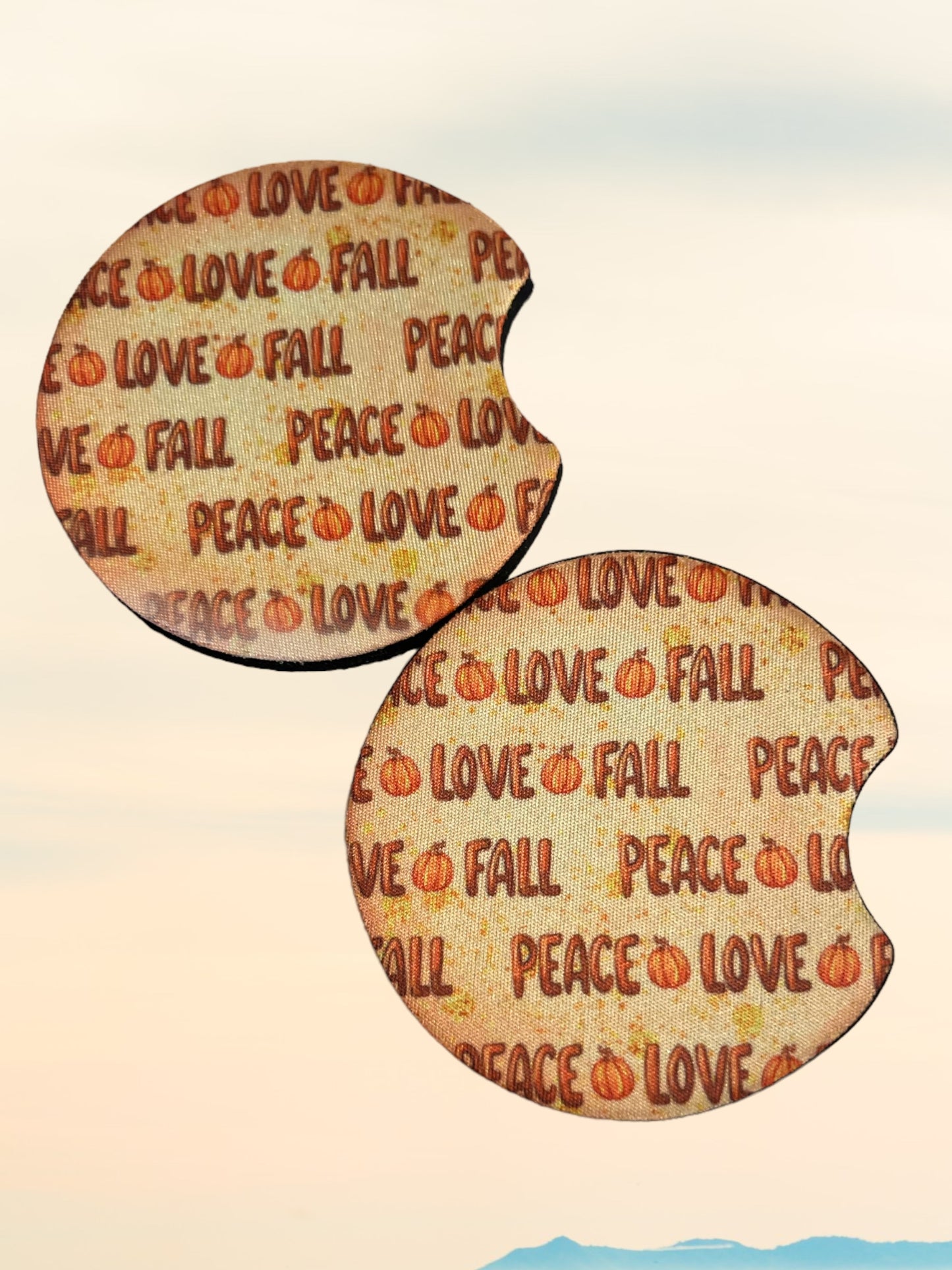 Love fall car coasters (2)