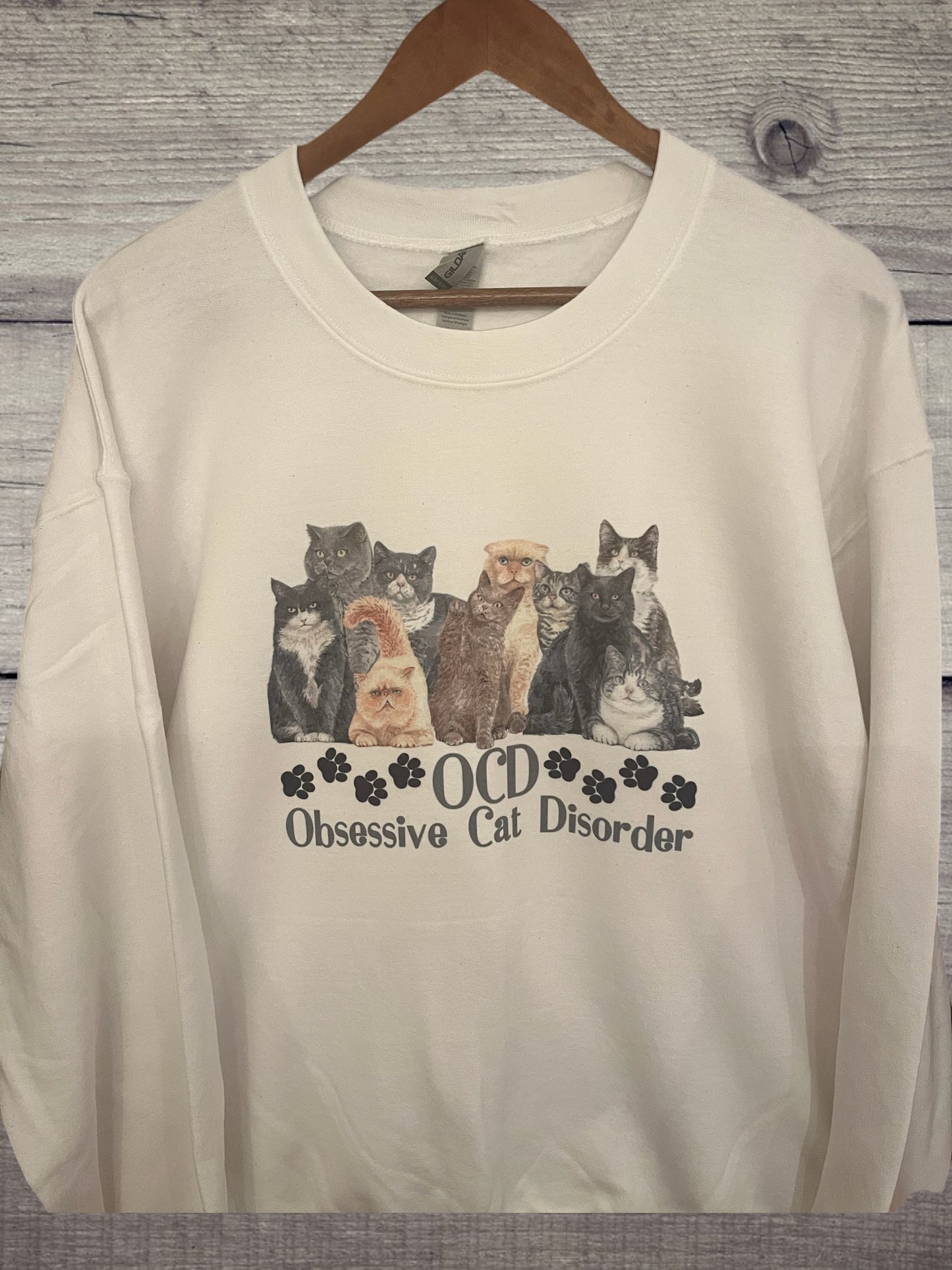 Obsessive cat disorder crewneck