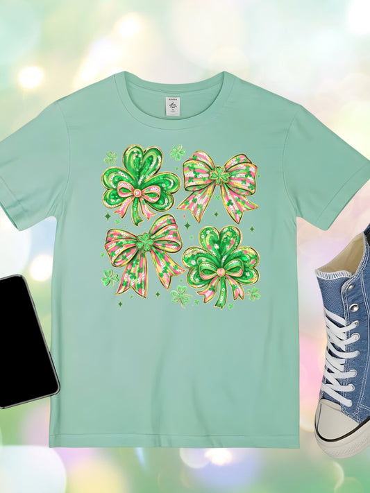 St pattys day bows Tshirt