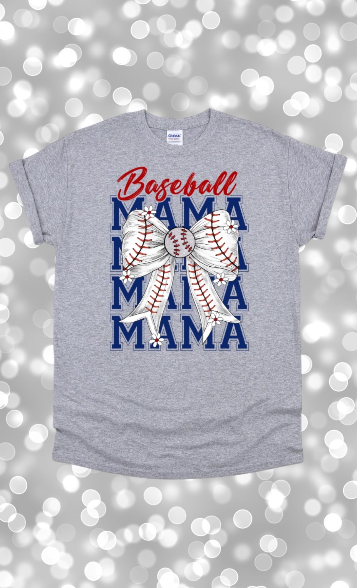 Baseball mama tshirt