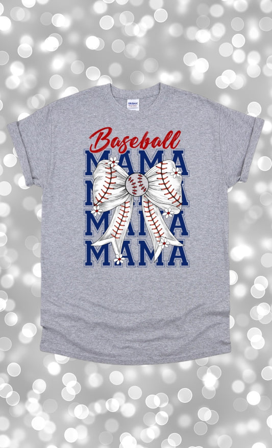 Baseball mama tshirt