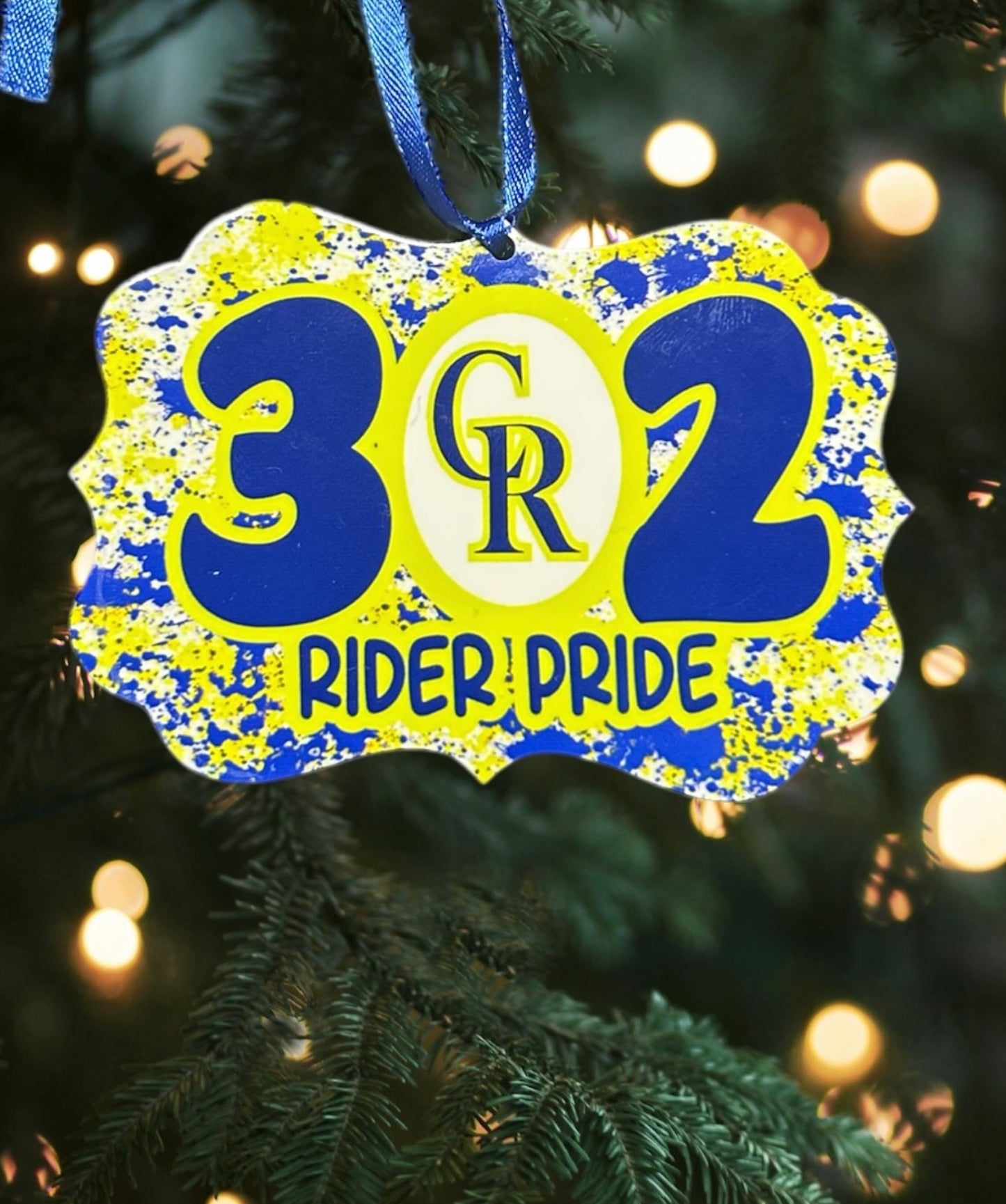 302 rider pride ornament