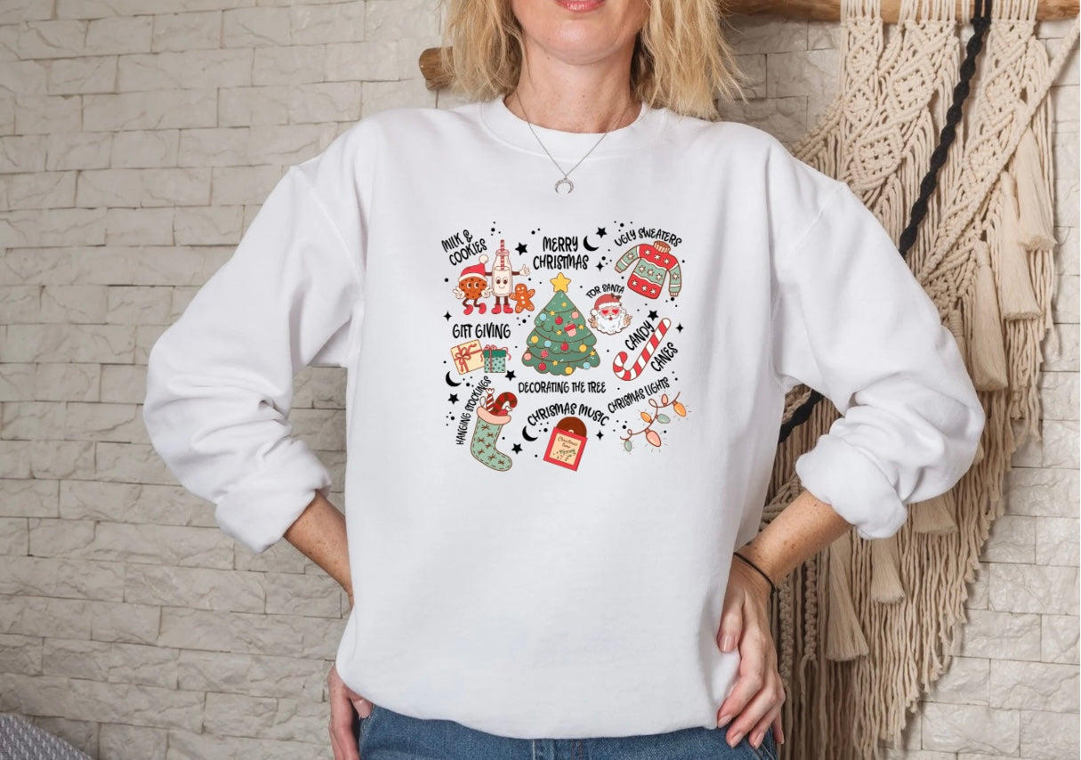 Retro Christmas crewneck