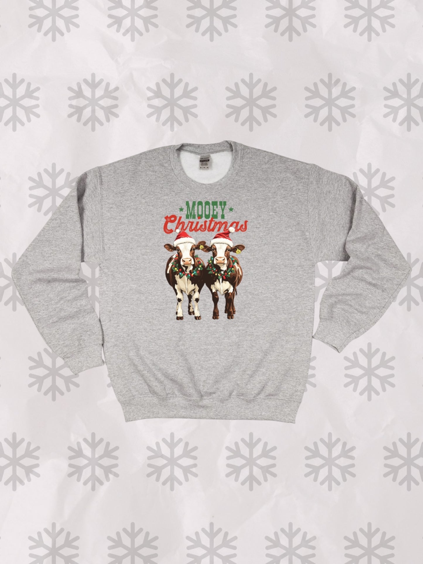 Mooey Christmas crewneck