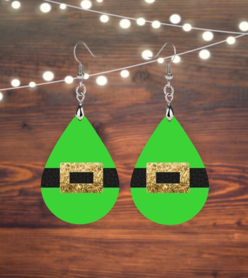 Elf belt teardrop earrings