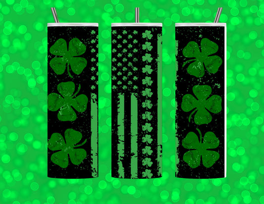 St patty’s day flag 20oz tumbler