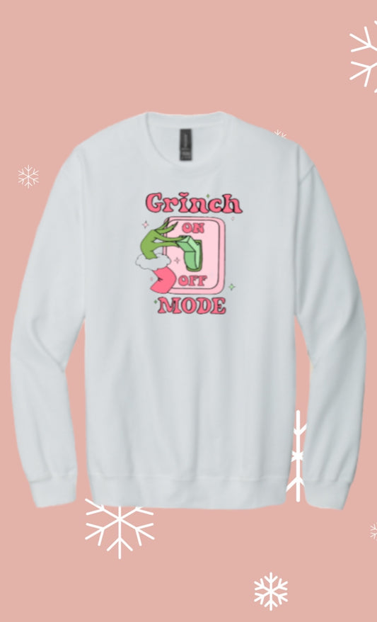 Grinch mode on crewneck