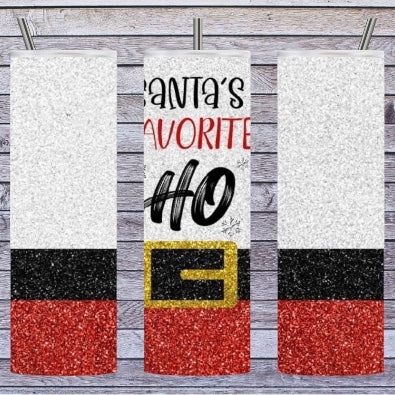 Santa favorite ho 20oz tumbler