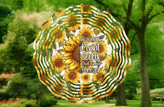 Teacher sunflower wind spinner