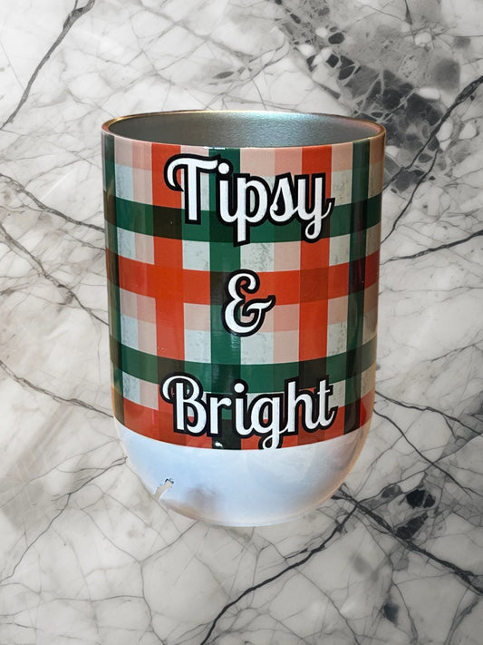 Tipsy & bright wine tumbler
