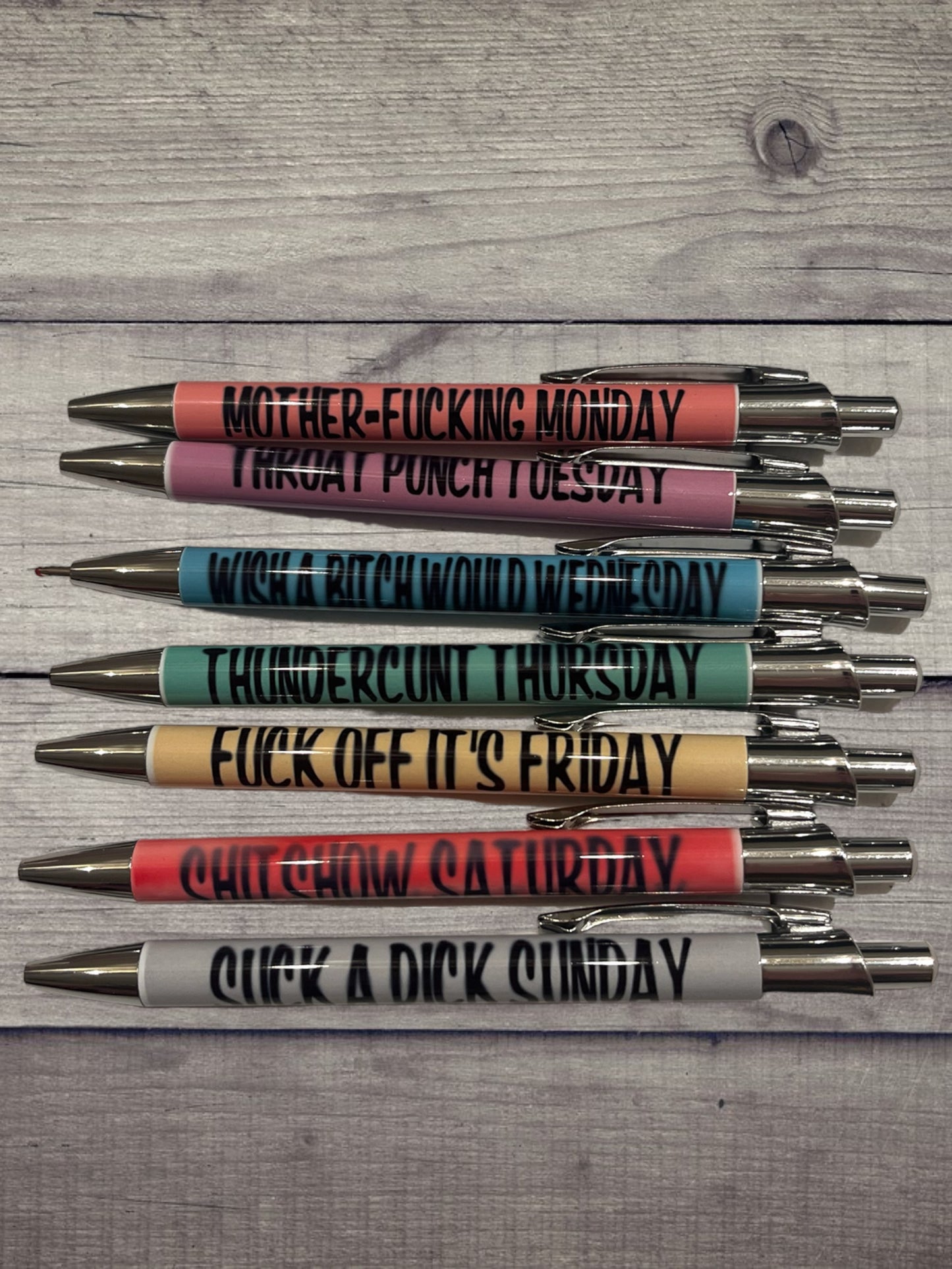 7 days sarcastic pens