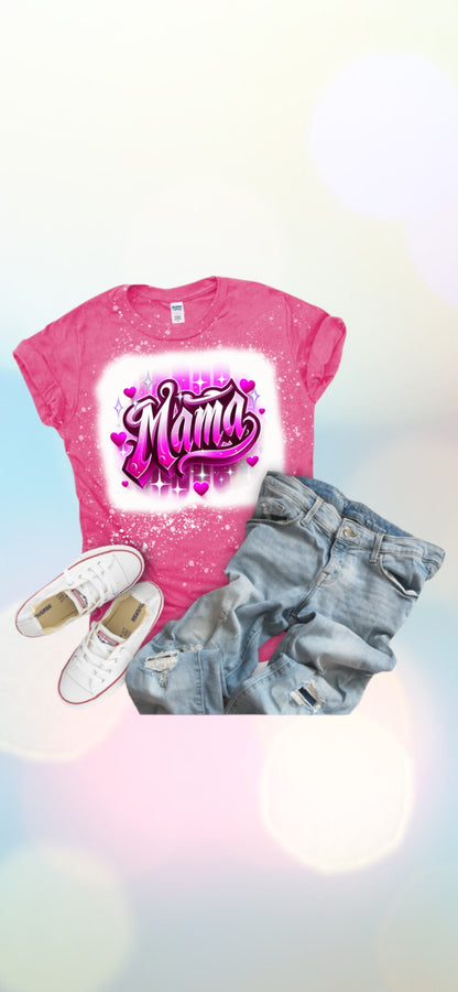 Airbrush mama tshirt