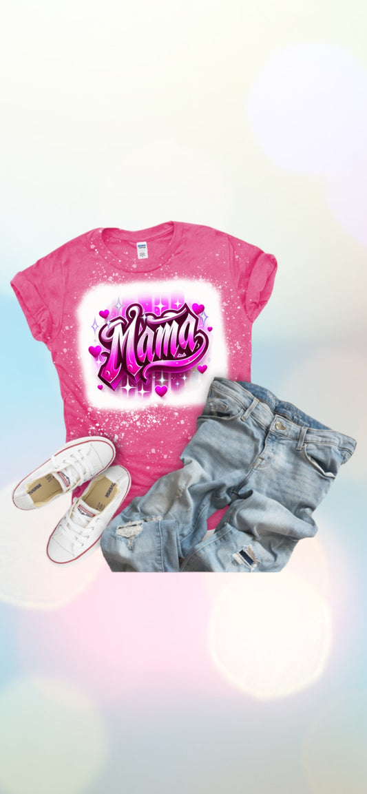 Airbrush mama tshirt