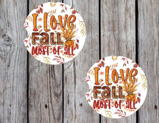 I love fall most of all car coasters (2)