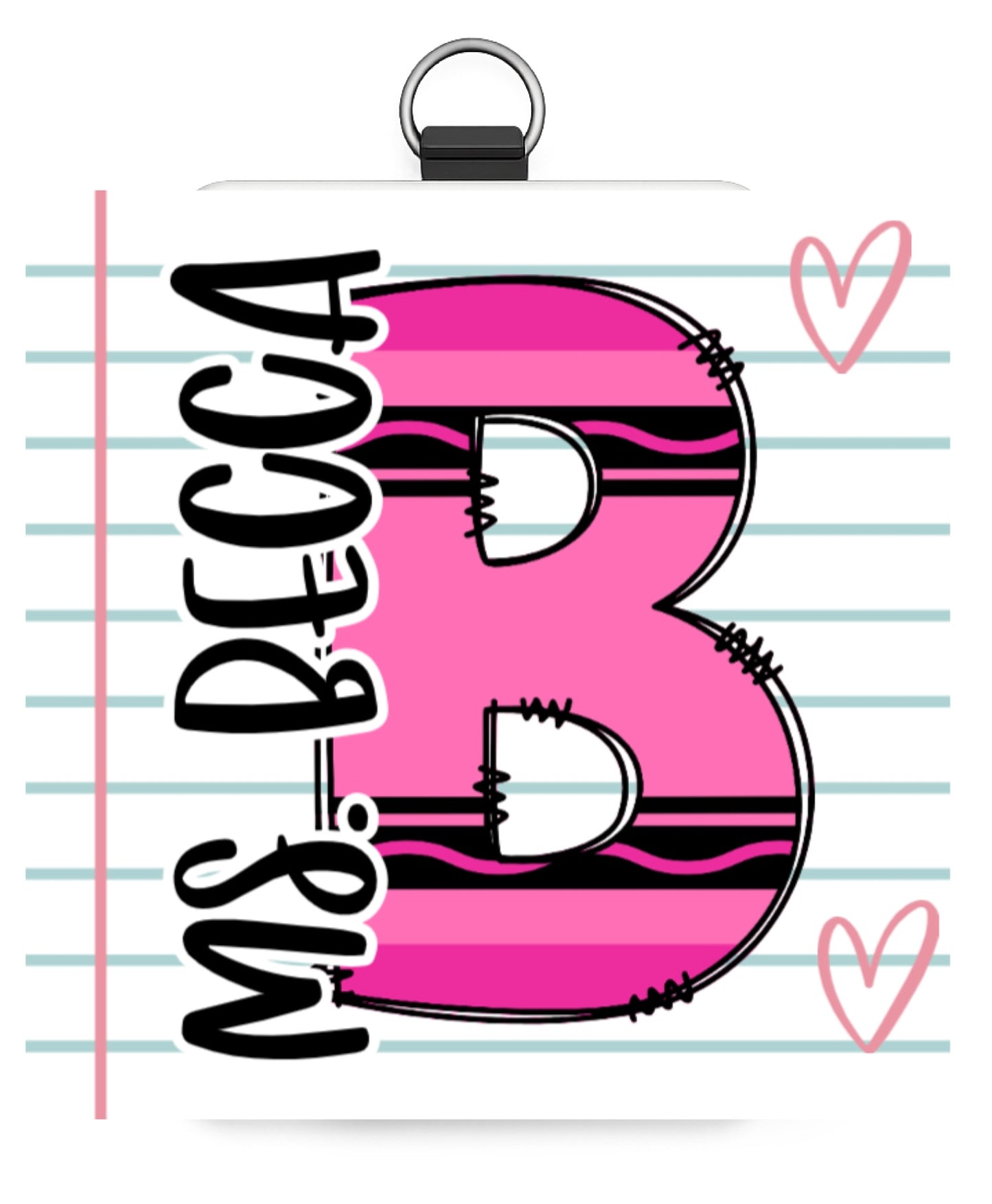 Paper crayon id badge holder