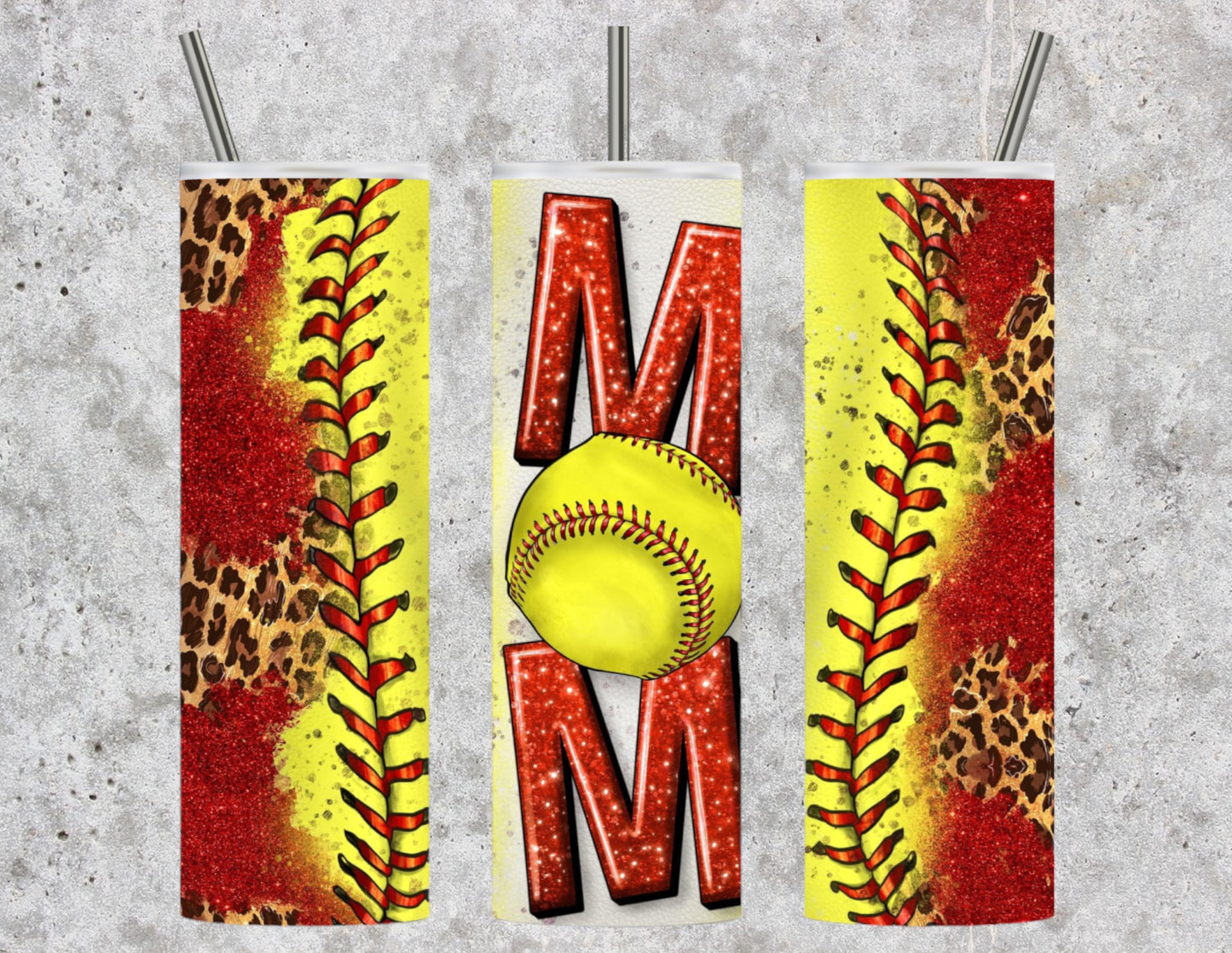 Softball mom 20oz tumbler