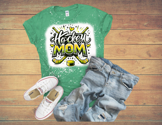 Airbrush hockey mom tshirt