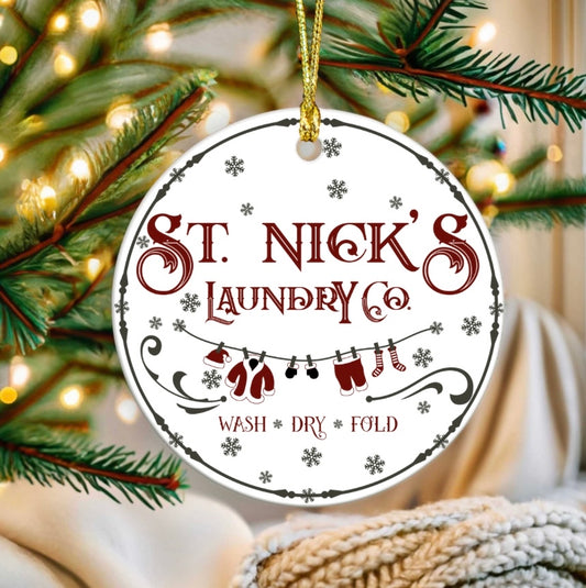 St nicks laundry ornament