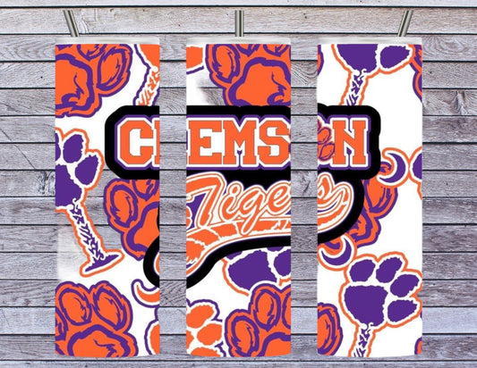 Clemson 20oz tumbler