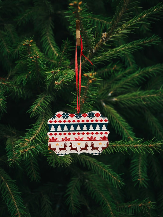 Ugly sweater design ornament