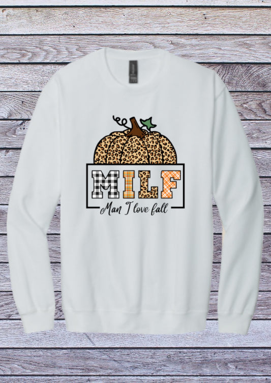 Man I love fall crewneck