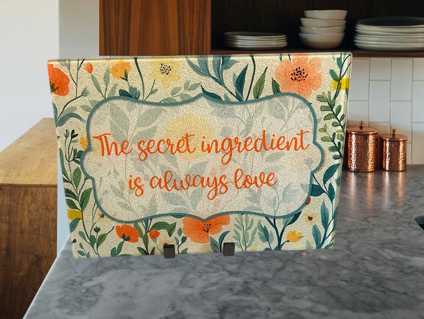 The secret ingredient 8x11 cutting board