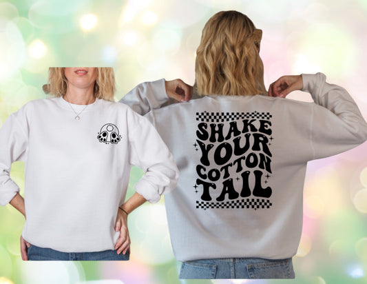 Shake your cotton tail crewneck