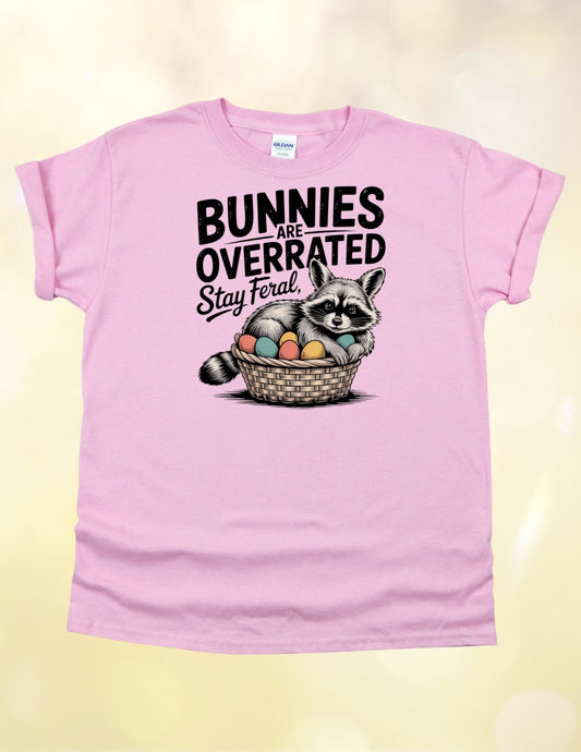 Bunnies are overrated stay feral tshirt